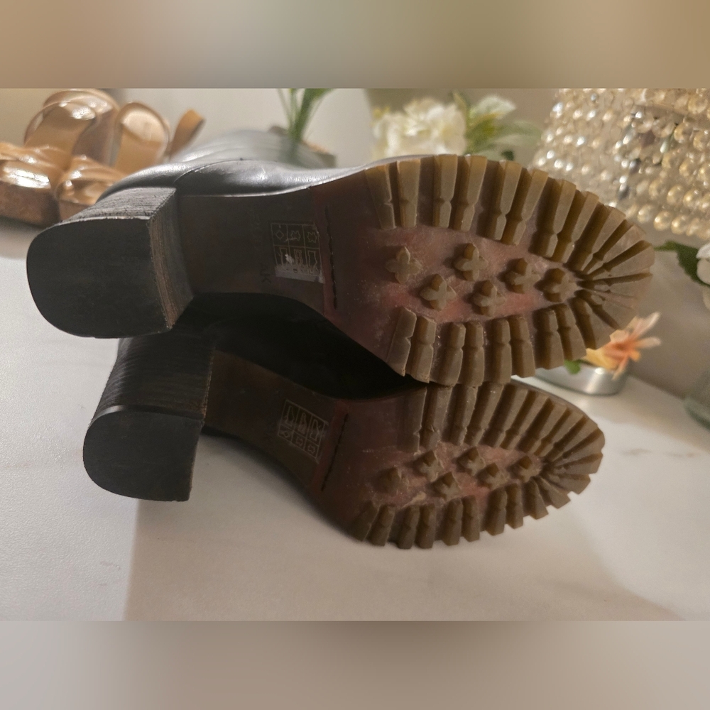 RUDSAK Black Quilted Leather Knee-High Boots - Picture 9 of 11